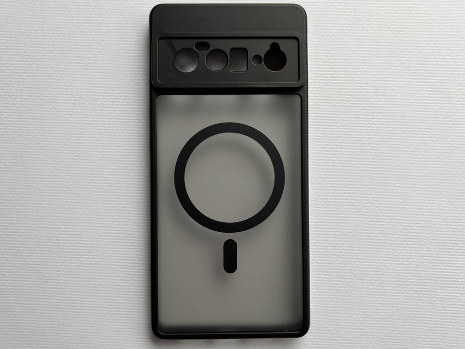 Google Pixel 6 Pro чохол Magnetic MagSafe чорний силікон TPU чехол