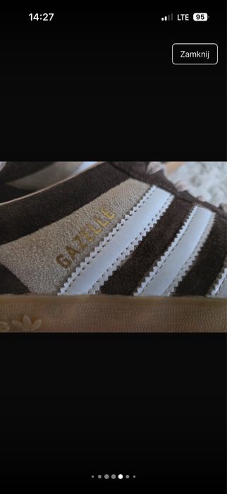 Adidasy Adidas Gazelle rozm 38
