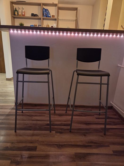 2x Hoker / Krzesło barowe 100 cm