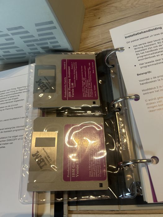 IBM Wisepak komplet retro oprogramowanie dyskietki IBM Writing Assistant kolekcjonerski zestaw