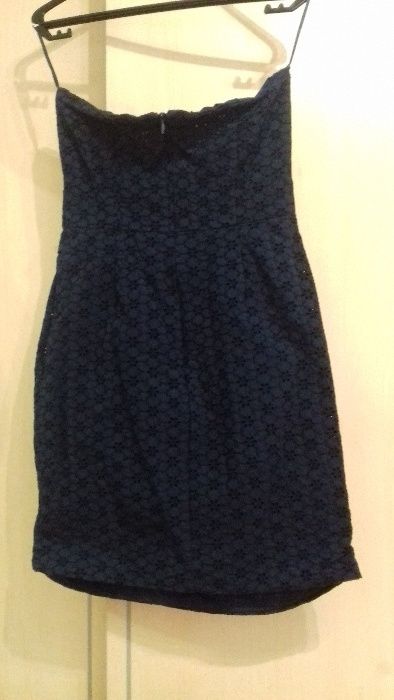 Vestido azul Blanco M