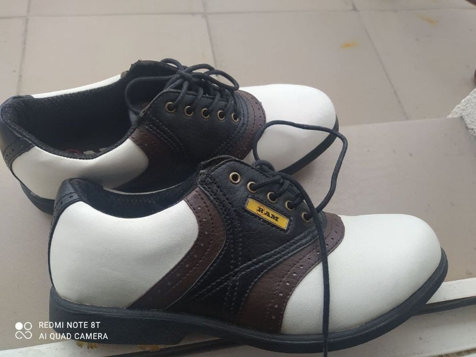 Туфли для гольфа NWT RAM Mens 7 Leather Classic