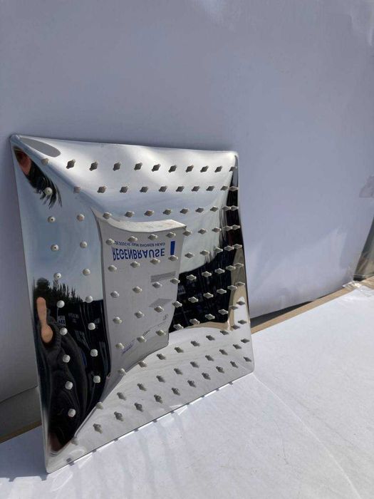 Auralum 25x25cm kwadratowa głowica prysznicowa z deszczownicą