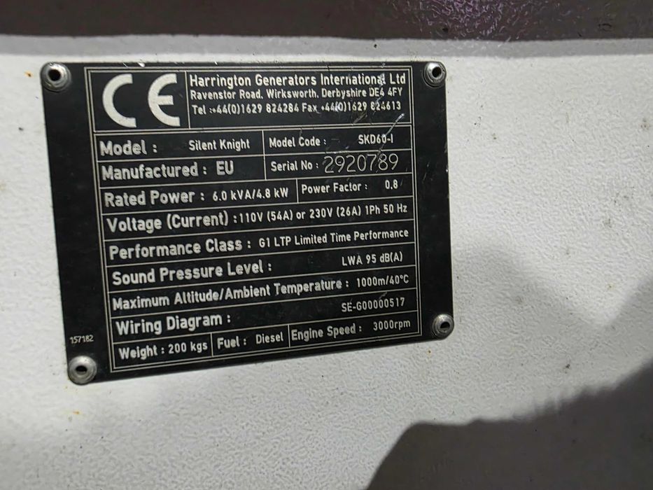 Gerador Diesel Yanmar 6kva
