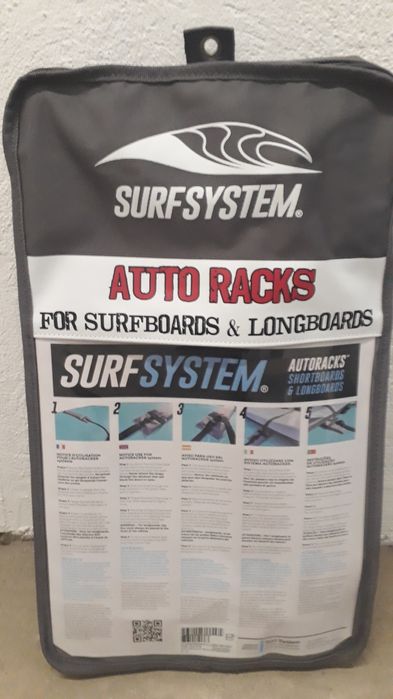 Sistema flexível de transporte porta-bagagens para 1 prancha de surf