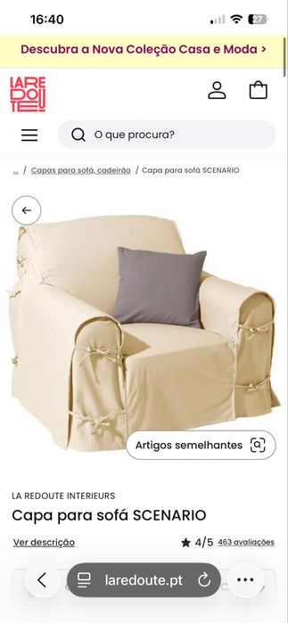 Capa de sofa e poltronas