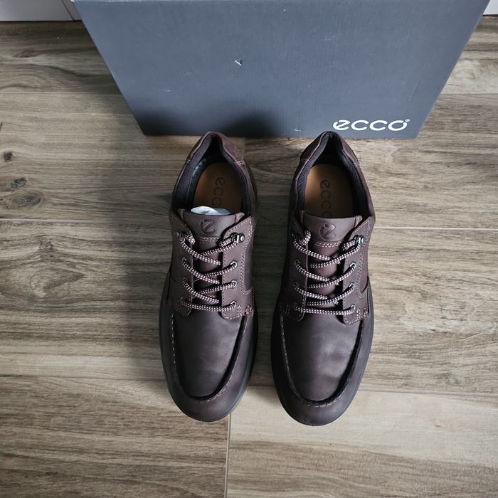 Ecco Rugged Truck brązowe skórzane męskie wodoodporne  41  27