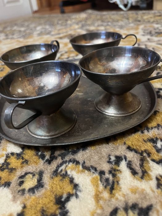 Набір чайний мельхиор