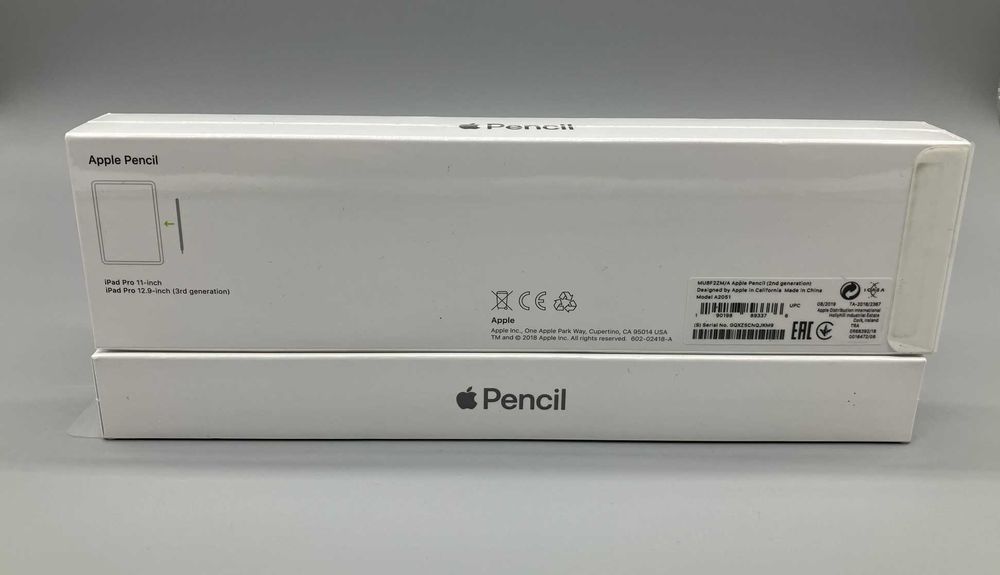 Стилус Apple Pencil 2 (Model A2051, MU8F2ZM/A)  Новий повний комплект