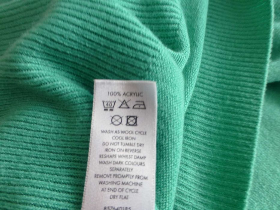 Debenhams  turkusowy damski sweter w serek 48