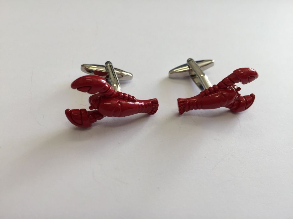 Botões de punho carica cerveja verde | Lagosta | porco