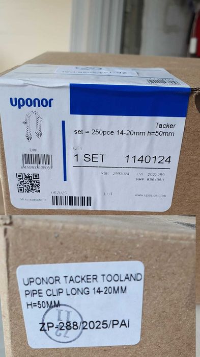 Taker UPONOR + klipsy, spinki UPONOR - DARMOWA WYSYŁKA