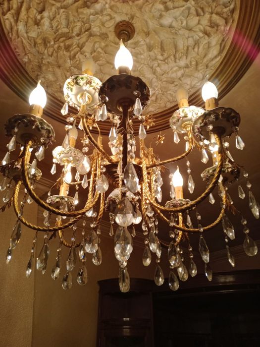 Candeeiro de sala em cristal