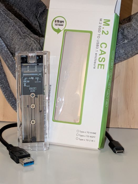 Obudowa M.2 SSD USB 3.1 – case do dysku M.2 NVMe / USB-C