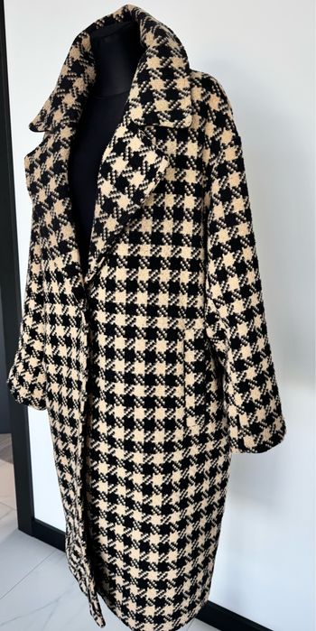 Piekny, w brazach jesienny, oversize , dobry sklad 40 42