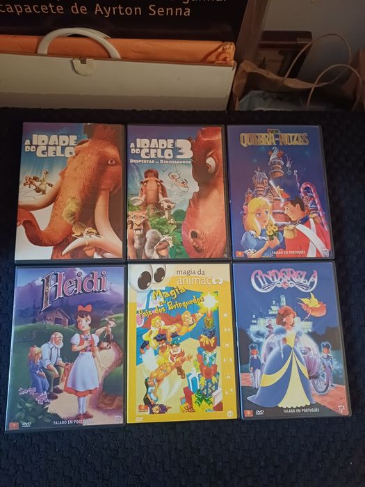 6 dvd's infantis