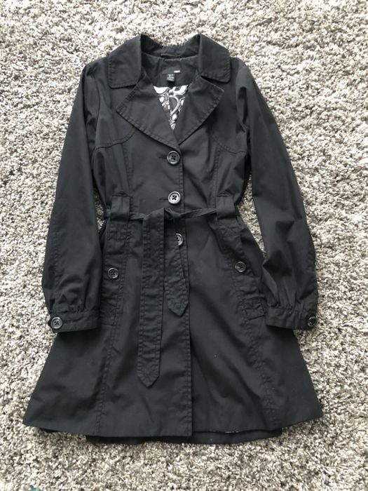 Плащ Тренч чорний H&M