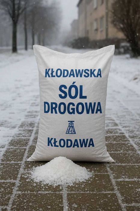 Kurierem Sól drogowa w workach 25 kg - 1 tona na palecie