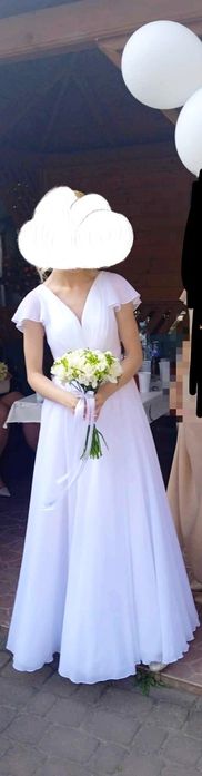 Suknia ślubna na drobną dziewczynę xxs/xs