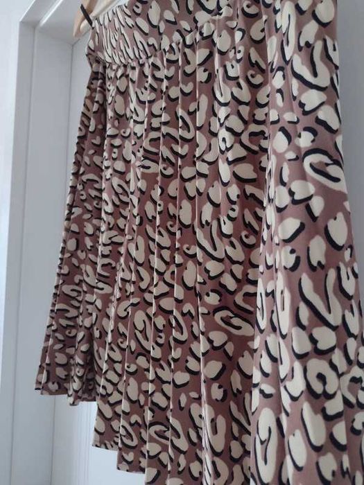 Spódnica plisowana cętki zwierzęcy wzór Oasis XS/S