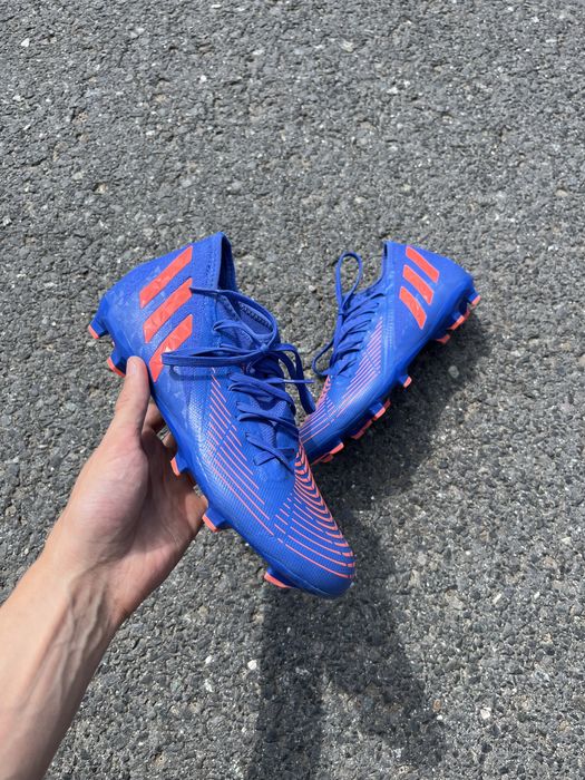 Niebieskie korki piłkarskie Adidas Predator 40 2/3 Orlik buty sportowe