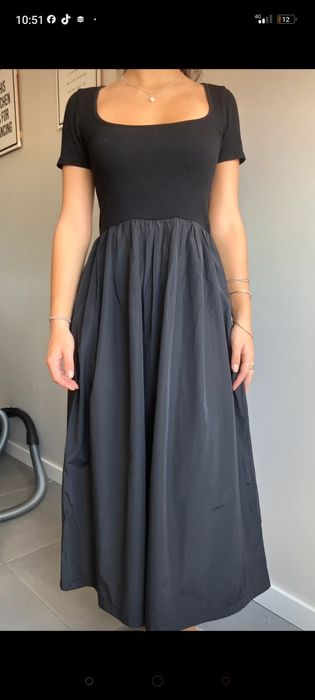 Vestido longo Stradivarius