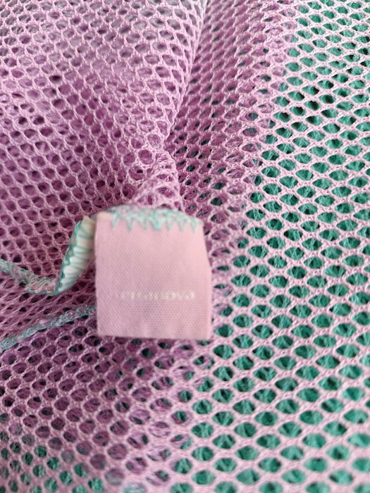 Apaszka szalik fioletowo turkus