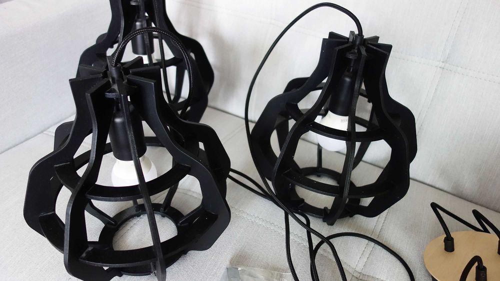 Bento Small Black Long lampa wisząca 3xE27 764