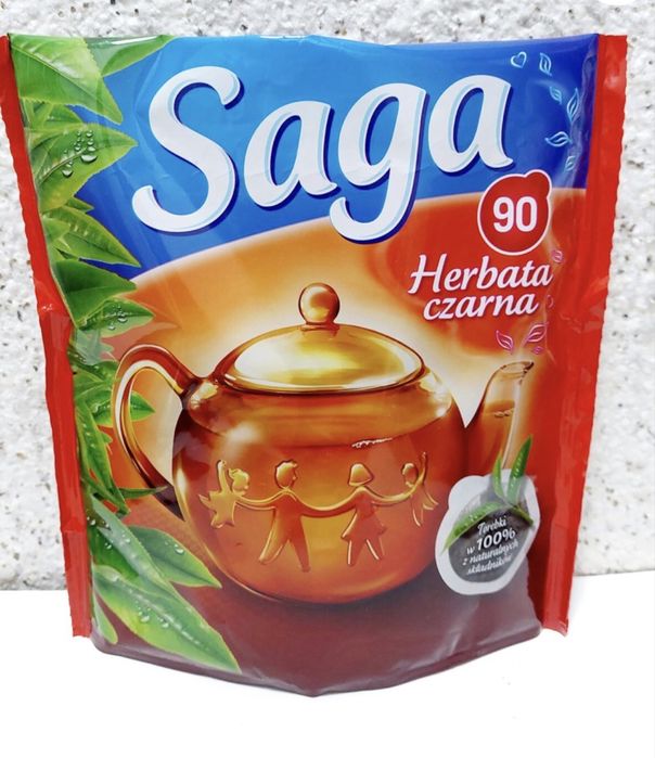 Чай чорний Saga 90 пак
