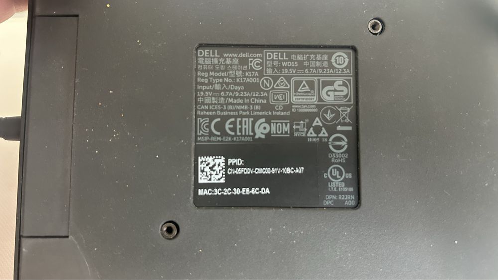 Продам Док-станція DELL WD15 з блоком живлення 130W