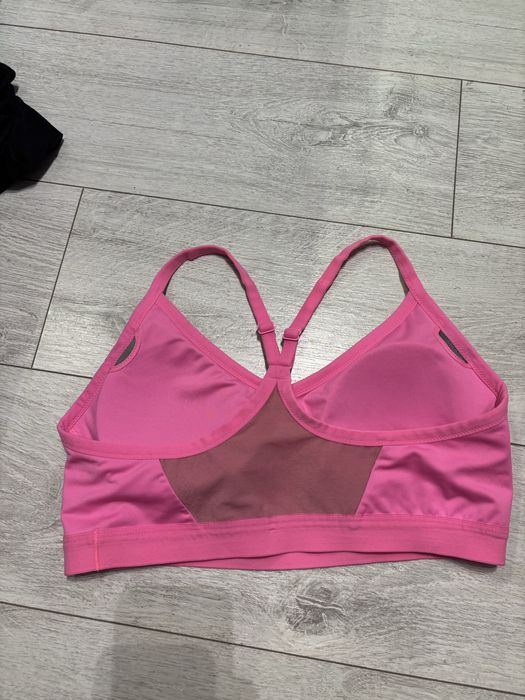 Różowy top stanik biustonosz sportowy nike m