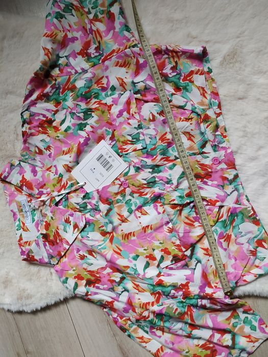 Komplet spódniczka+ crop top koszula M