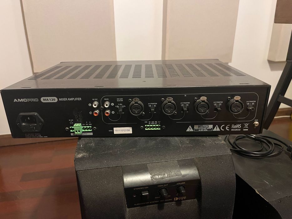 Aparelhagem - Amplificador + 2 Subwoofers / Coluna Graves
