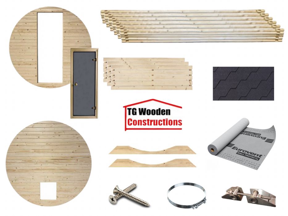 Sauna ogrodowa beczka 2mb ZRÓB TO SAM !!!