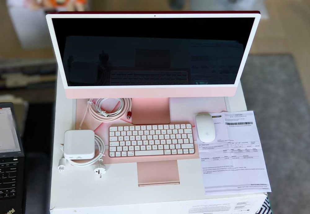 Apple iMac 24-inch A2438 M1 8CPU/8GPU 256 SSD Pink jak nowy!