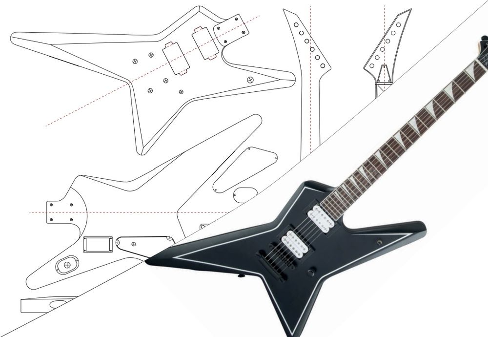 Шаблони електрогітар Jackson