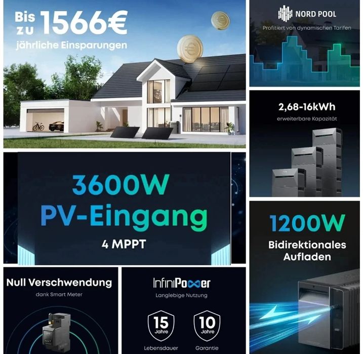 2.68kWh Anker SOLIX Solarbank 3 E2700 Pro Speicher 2.68kWh