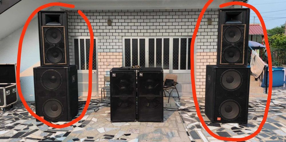 PA JBL + Amplificação