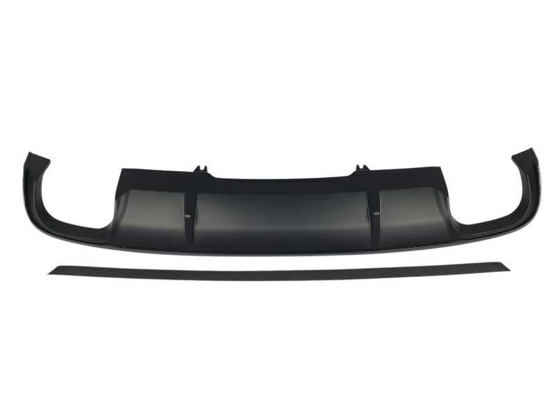 Дифузор ( заднього бампера ) Full Black ( Gloss ) ( в стилі S4 00-00 ) на Audi A4 B9 2015-2019 року