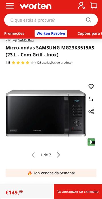 Microondas Samsung