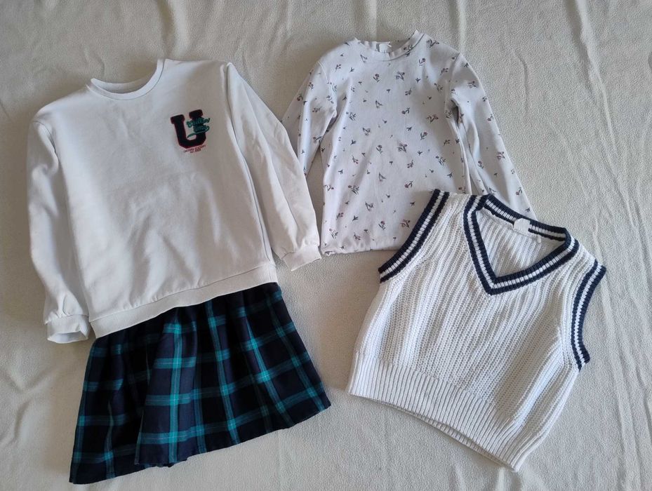 Zestaw 10 SZT COOL CLUB PRIMARK jeansy bluza sukienka kamizelka 140 cm