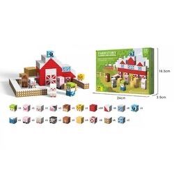 Магнітний конструктор (54 деталі, ребро кубика: 2,5 см, мішечок)