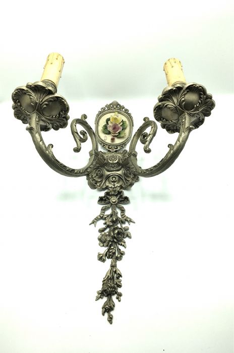 Castical de parede em estanho/bronze campodimonte