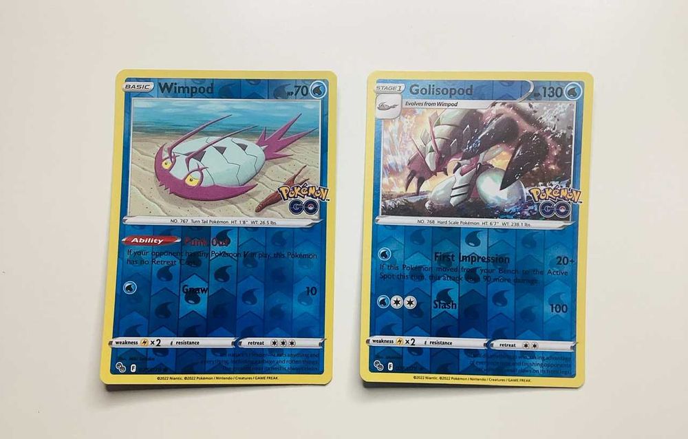 Cartas Pokémon Go Evoluções