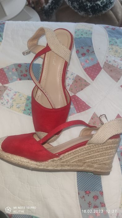 Sandały espadryle na koturnie 41