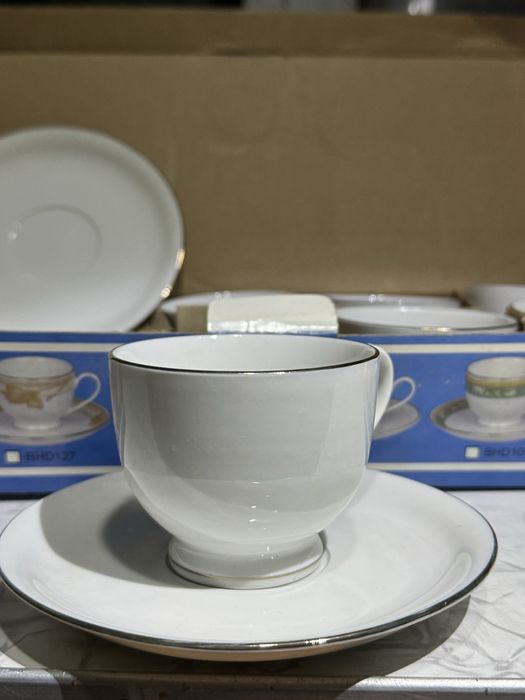 Кавовий набір BEHDAN NOOR на 6 персон (12 предметів). Якісна порцеляна