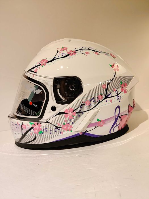 Capacete infantil menina CGM Lucky integral mota scooter novo