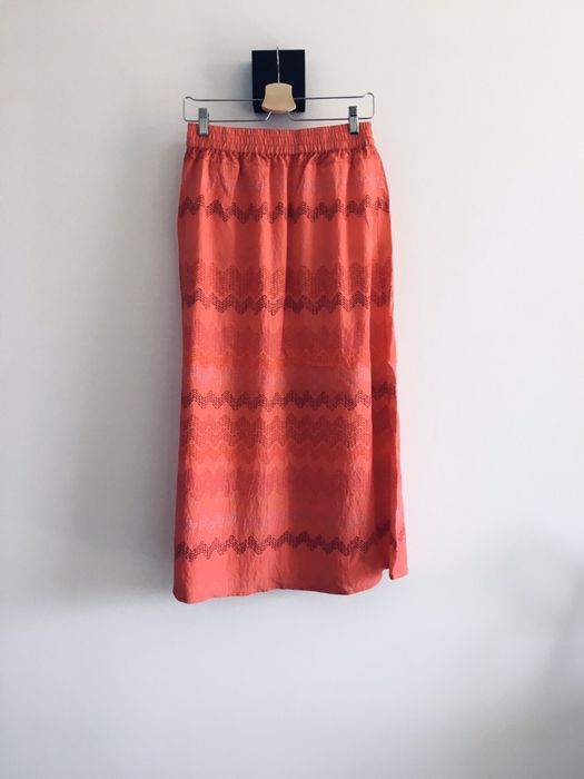 Spódnica maxi dluga czerwona basic tchibo tcm