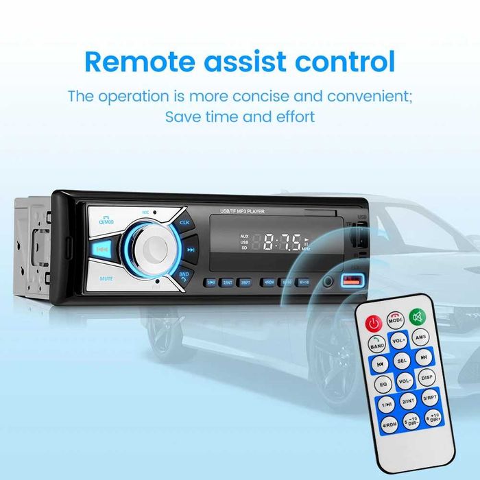 Rádio do carro do bluetooth, Leitor MP3, 1din