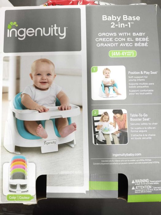 Cadeira Ingenuity - Banco elevatório 2 em 1